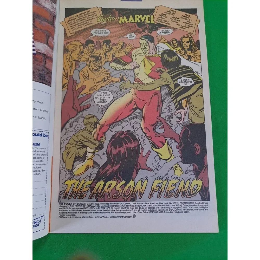 The Power‎ Of Shazam! #2 1995 DC Comics - Bagged & Borded/ Great Condition